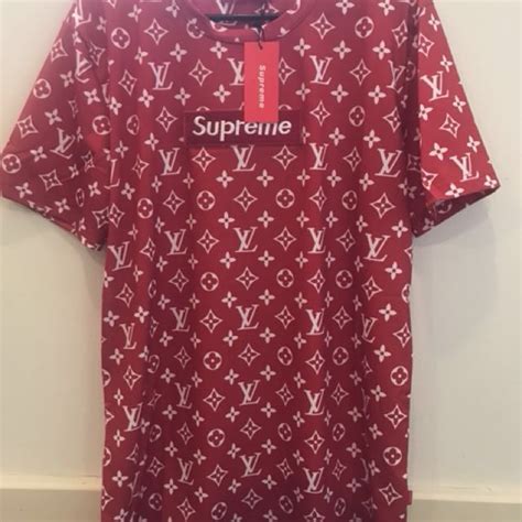 supreme x lv t shirt replica|supreme x louis vuitton logo.